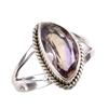 Natural Ametrine Gemstone Handmade 925 Solid Silver Jewelry Ring Size 7.5 G4B37