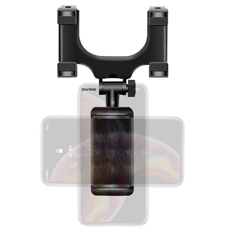 Universal Car Rearview Mirror Phone Holder - Portable Navigation Mount