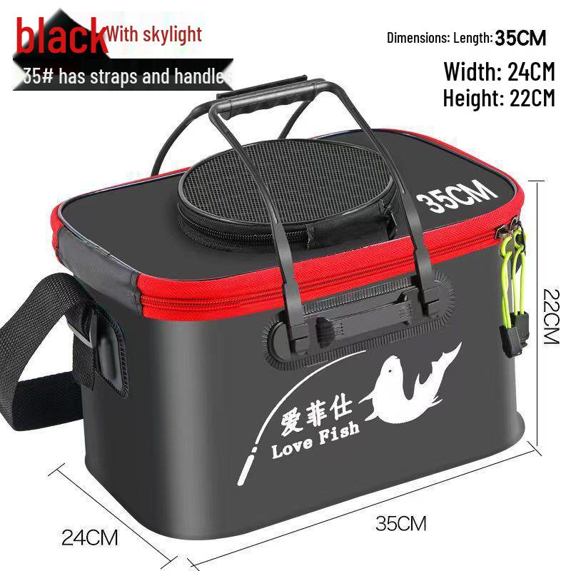 Găleată Pliabilă Multifuncțională din EVA pentru Păstrarea Peștelui - Geantă Grosă pentru Pește cu Livrare Gratuită