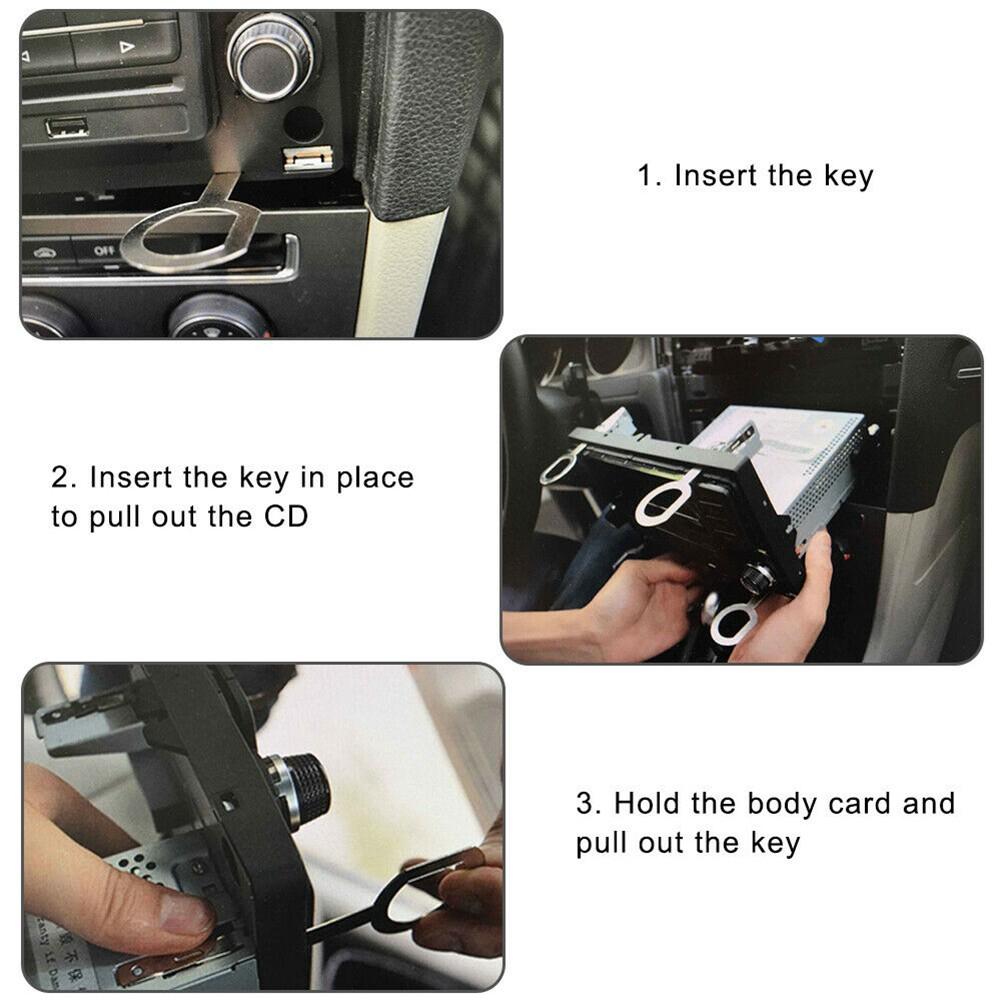 Plastic + Iron Removal Tools Radio Stereo Radio 2pcs