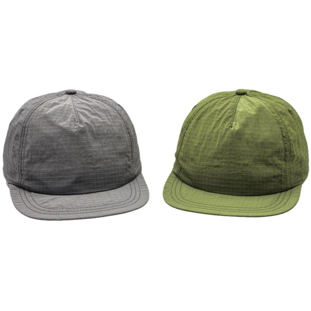 Lightweight Flat-brimmed Baseball Cap Breathable Snapback Cap Versatile Quick Dry Hat Sports Use