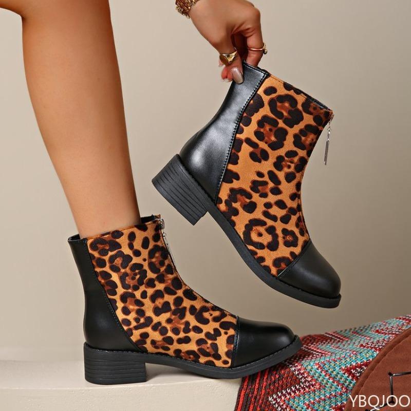 Modische vielseitige Herbst Winter neuer Stil dicker Absatz eckige Spitze Damenstiefel elegant minimalistisch Damen Kurzstiefel