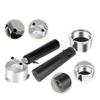 51mm Bottom Handle Filter Basket for Coffee Enthusiasts Espresso Machine Parts Three Ear Portafilter Replacement