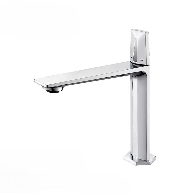 All copper faucet, bathroom table basin faucet, simple and minimalist basin faucet, creative bathroom
