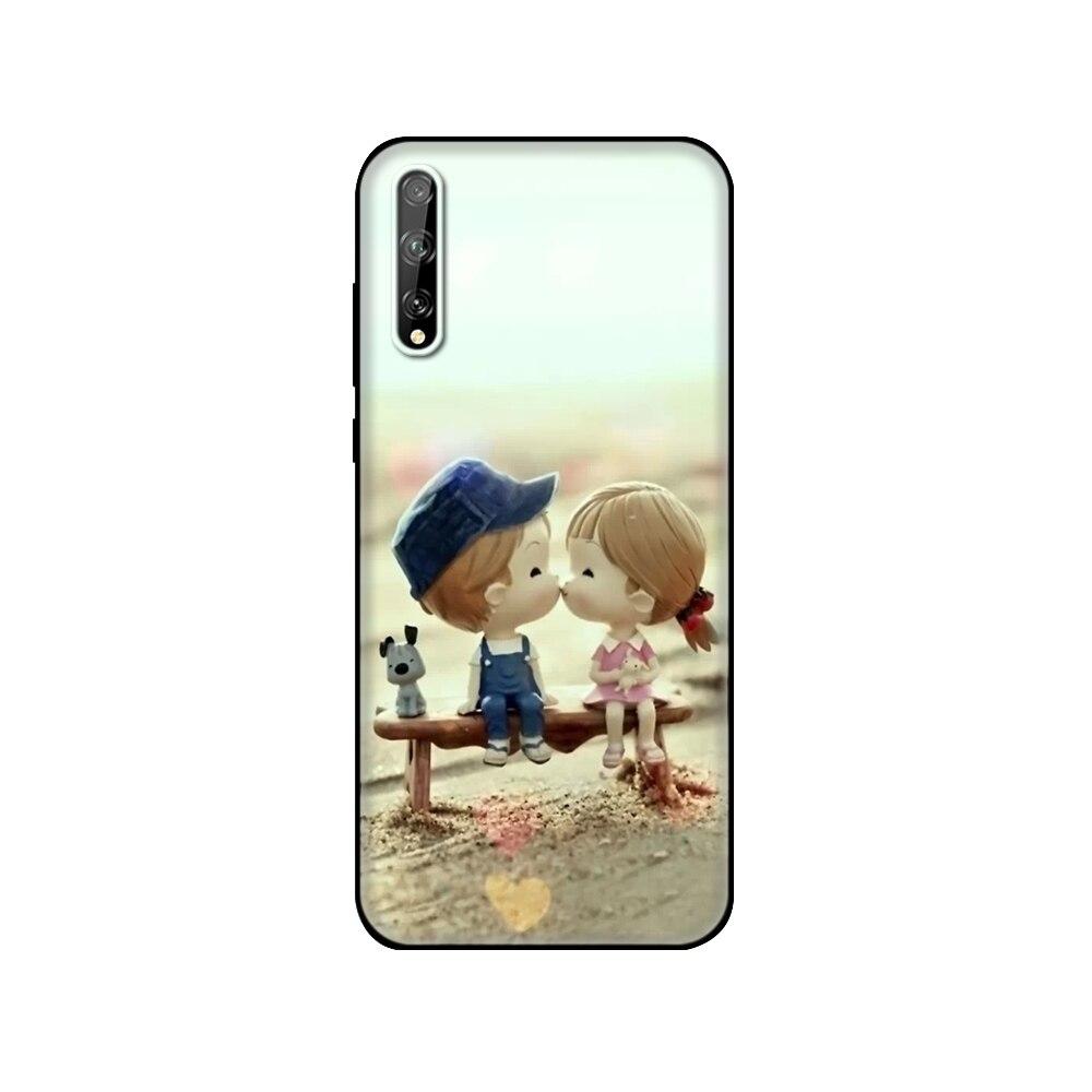 Für Huawei Y8P Hülle 6.3" Weiches Silikon Tpu Handyhülle Auf Huawei y8p 2020 Y 8P AQM-LX1 Rückseite huaweiy8p Bumper Funda schwarze tpu Hülle