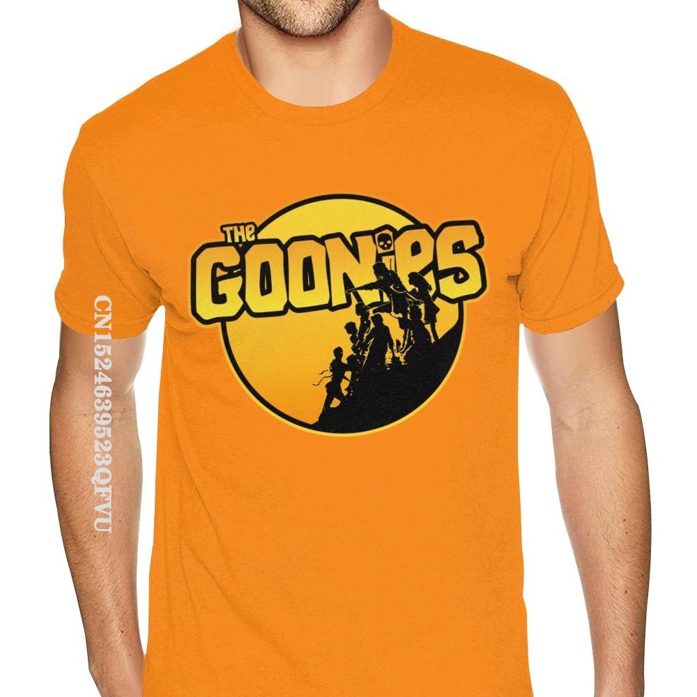 Wholesale The Goonies T-Shirt Men Men Cheap Custom England Style Tshirts Men Soft Cotton Black Crew Shirt England Style