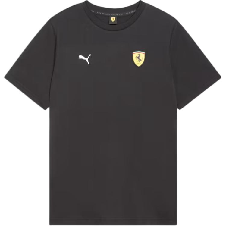 Puma Scuderia Ferrari Race Color Shield Comfortable Soft Short Sleeve T-Shirt Men Tops Black 627056-01 S