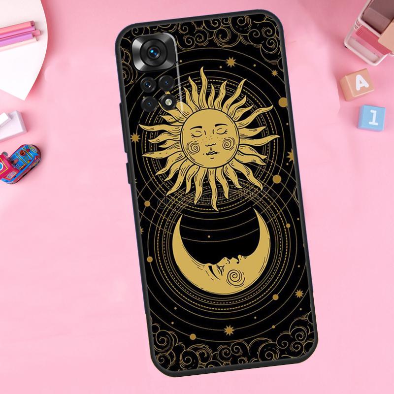 Sun Moon Face For Xiaomi Redmi Note 14 10 11 12 13 15 Pro Plus Phone Case For Redmi 15 15C 14C 12C 10C 13C