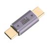 USB C Male to Male Adapter PD 100W 8K 40Gbps High Speed Charging HD Transmission Gold Plated Type C