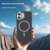 For iPhone 16 Case with Lens Kickstand Matte Back Cover Compatible with MagSafe
