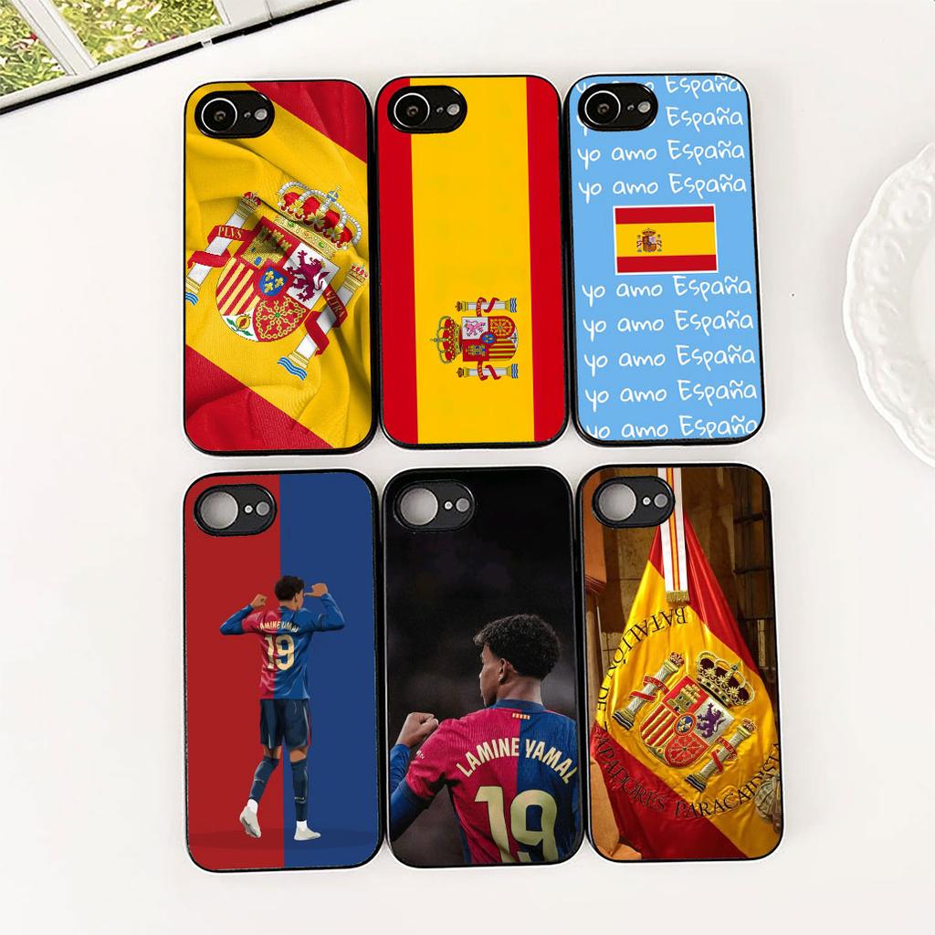 Soccer No 19 Spain Flag Football No19 Cover for OPPO A80 A40 A18 A16 A17 A15 A38 A78 A79 A54 A57 A58 A60 4G 5G Coque Phone Case