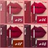 DUNUF 8-farbiger matter Samt glatter einfach aufzutragender quadratischer Tuben-Lippgloss wasserfester dreidimensional aufpolsternder Lippenstift