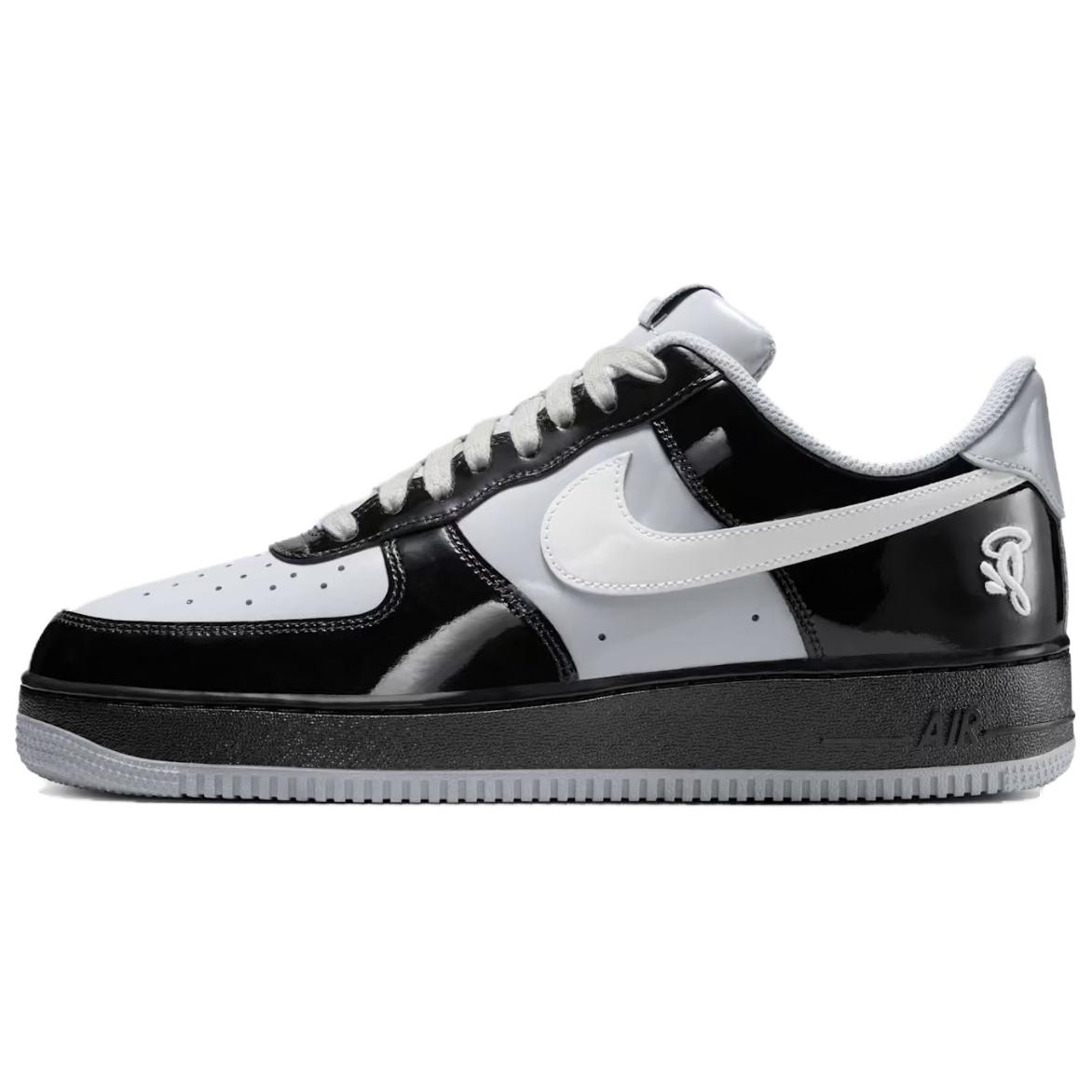

Nike x Central Cee Air Force 1 Low top Skateboard Shoes Men s Black White Gray IO9974-010 41