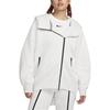 Nike Jackets Women's Light Gray Hooded Non Detachable Moderate (Unisex) Jackets FB8244 013
