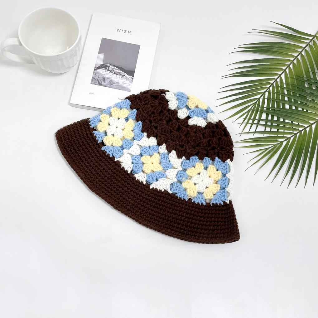 Women's and Men's Daily Crochet Knit Bucket Hat