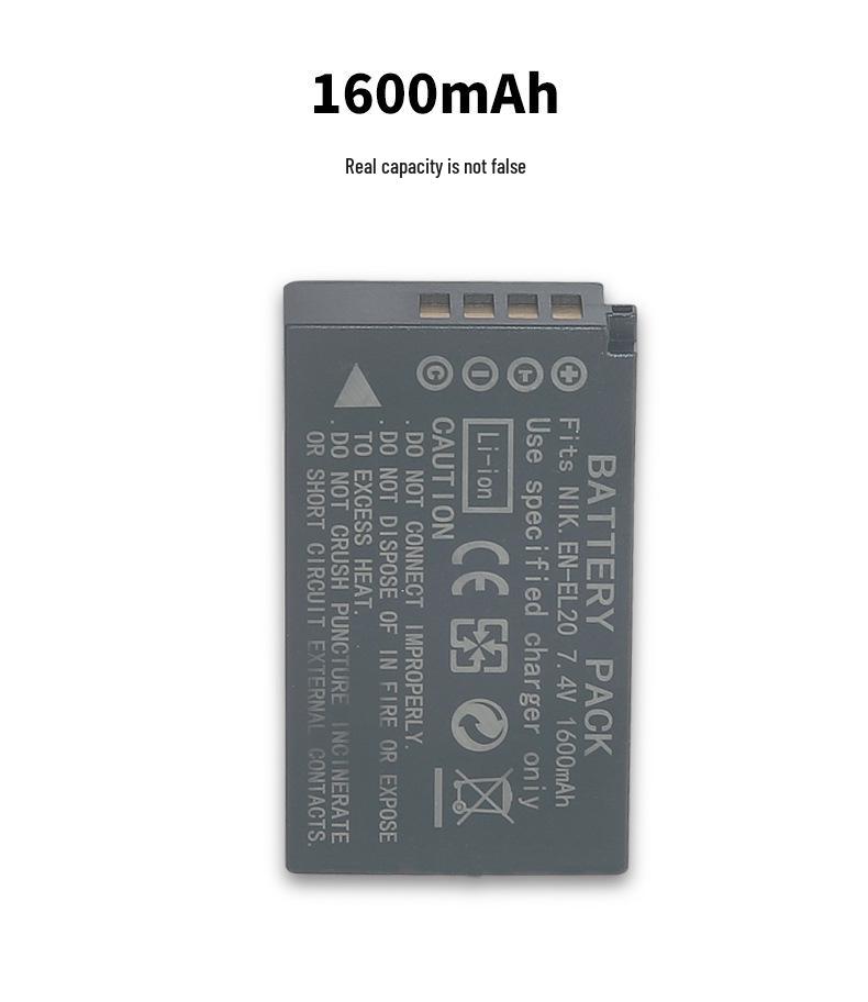 EN-EL20 Battery for Nikon Coolpix A, J1, J2, J3, S1, AW1, V3 Mirrorless Cameras