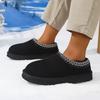 Fleece dicksohlige ins neue Brot Baumwollschuhe verdickt niedriger Schaft, faule Schneestiefel