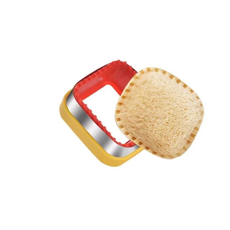 Küchenbackwerkzeuge Sandwichschneider und Versiegelungsset für Kinder DIY Kekseform Pfannkuchenmaker Präger Lebensmittelförmchen