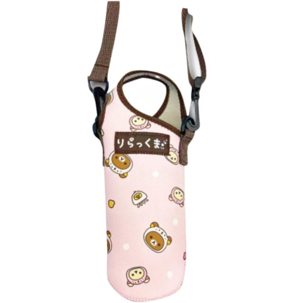 Hatayama Shoji Rilakkuma Dararakko Держатель для бутылок с водой Розовый Термочехол для бутылки Милый персонаж Чехол для бутылки с водой Портативный В25 x Ш11 x Г6 см 33203733 - розовый