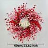 Valentine's Day Wreath Pink and Red Artificial Floral Wreath, Paired with a 'Hello' Sign Wooden Plaque Decoration