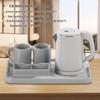 Compact 304 Stainless Steel Electric Kettle for Hotel Rooms & B&Bs
