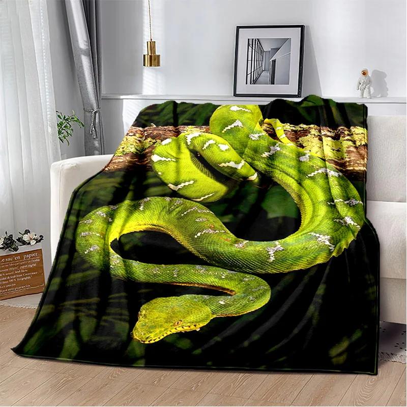Soft Gothic Snake Serpent Python Viper Blanket for Bed Sofa Picnic Travel Office Cover Kids Gift Throw Blanket