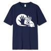 Men Women Funny Rabbit Shirt Animal Bunny Lover Shadow Play Pun Gift T-Shirt Oversized Tops Cotton T Shirt