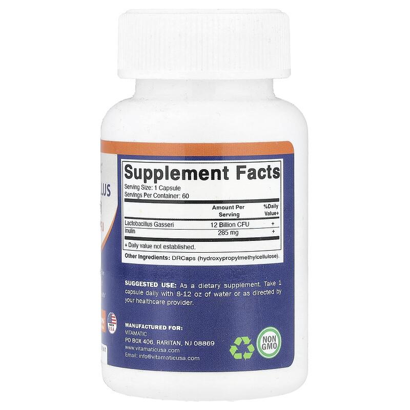 Lactobacillus Gasseri, 60 DRcaps® Hypromellose Capsules
