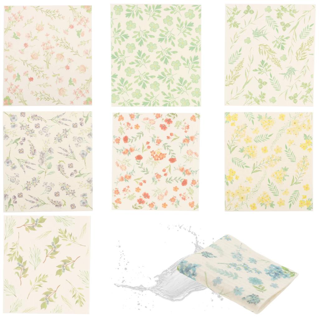 8Pcs Swedish Dishcloths Reusable Dish Cloth Absorbent Kitchen Dish Rag Non Scratch Kitchen Cleaning Cloth for Washing Dishes