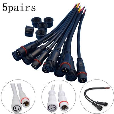 Kabelstecker 20cm 22AWG Draht 5 Paare IP65 Wasserdicht