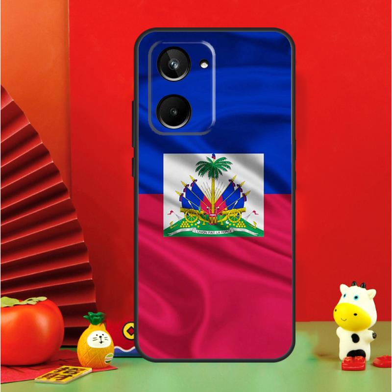 Vintage Haiti Haitian Flag For Realme 15 Pro GT7 GT6 10 11 12 13 14 Pro Plus C67 C63 C61 C55 C51 C53 C35 C75 C65 Case