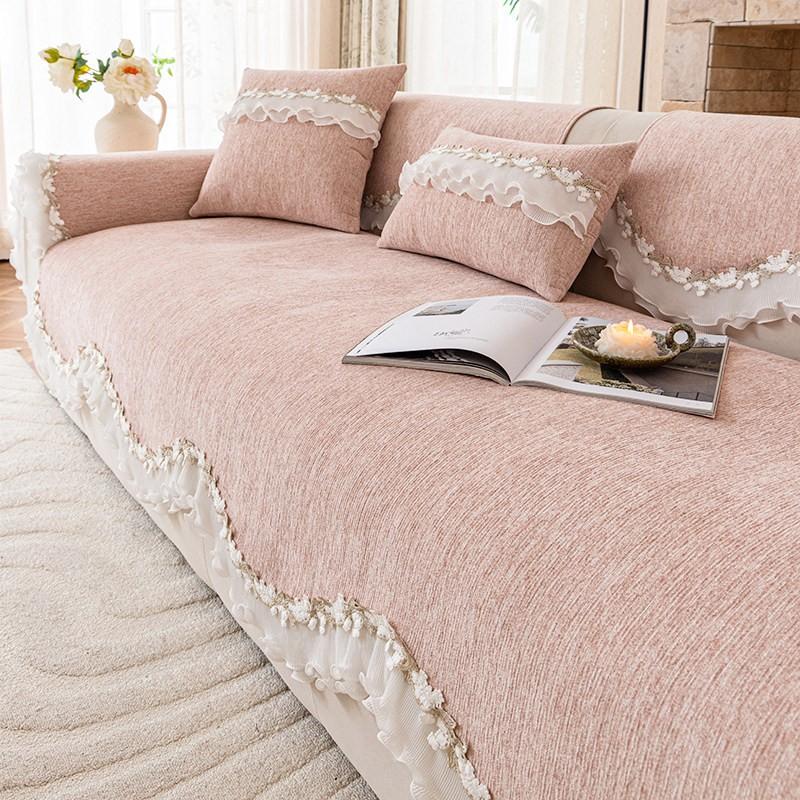 Chenille Sofa Cushion Cover Non-slip All Season Leather 2026