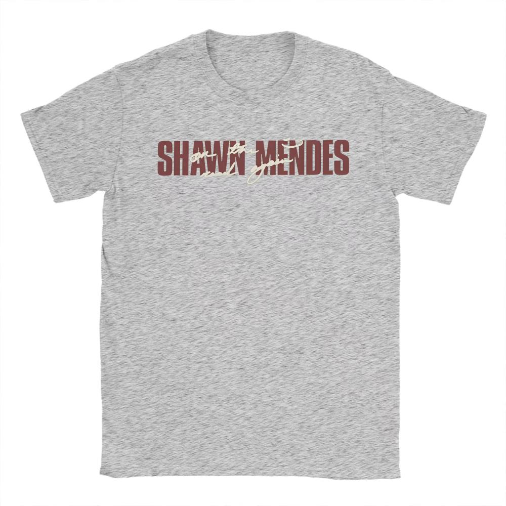 Summer Shawn Mendes Logo T-Shirts for Men Women Fun Cotton Tees Round Neck Short Sleeve T Shirt Original Clothing