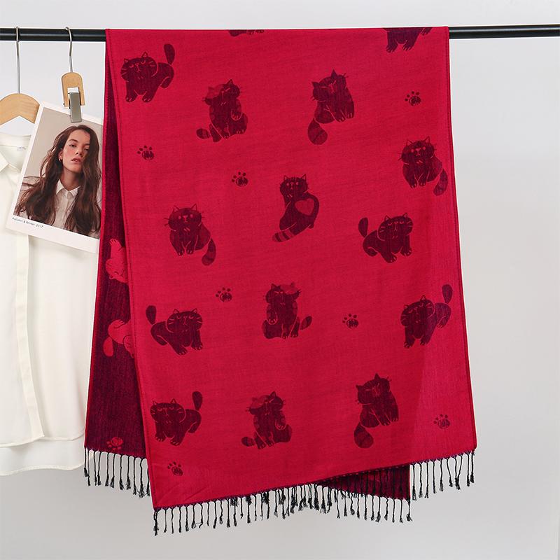 Luxury Brand Cashmere Women Scarf Printed Winter Warm Shawl and Wraps Pashmina Bandana Long Jacquard Paisley Female Foulard