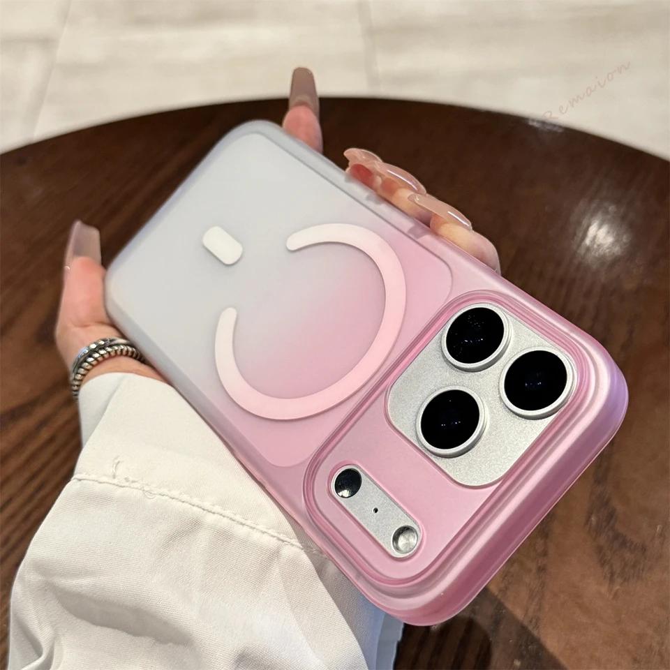 

Прозорий Матовий Магнітний Чохол Для Телефона Для iPhone 17 Air 13 12 13 14 15 16 17 Pro Max 16 15 14 Plus Ультратонкий Захисний Чохол Для Зарядки For iPhone 12Pro