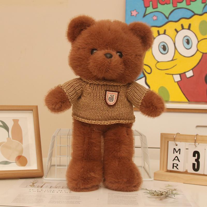 Peluche de Oso de Peluche con Pajarita Para Niños y Adultos Perfecto Como Regalo Para Niños y Parejas