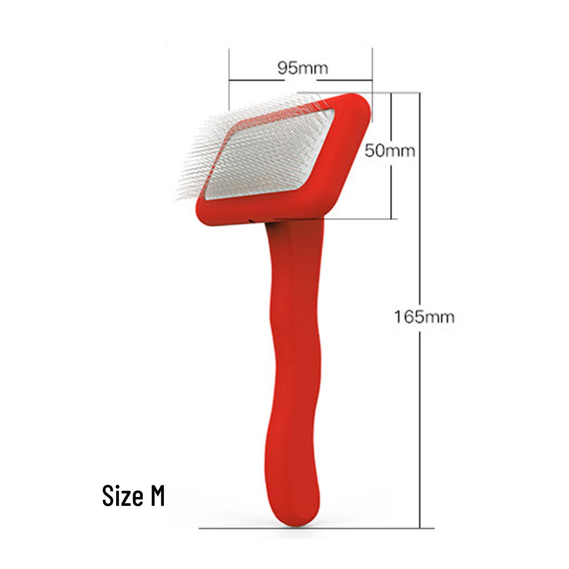 Jin Pai Zi Pet Hair Removal Comb: Soft Bristle Shedding Brush for Dogs & Cats