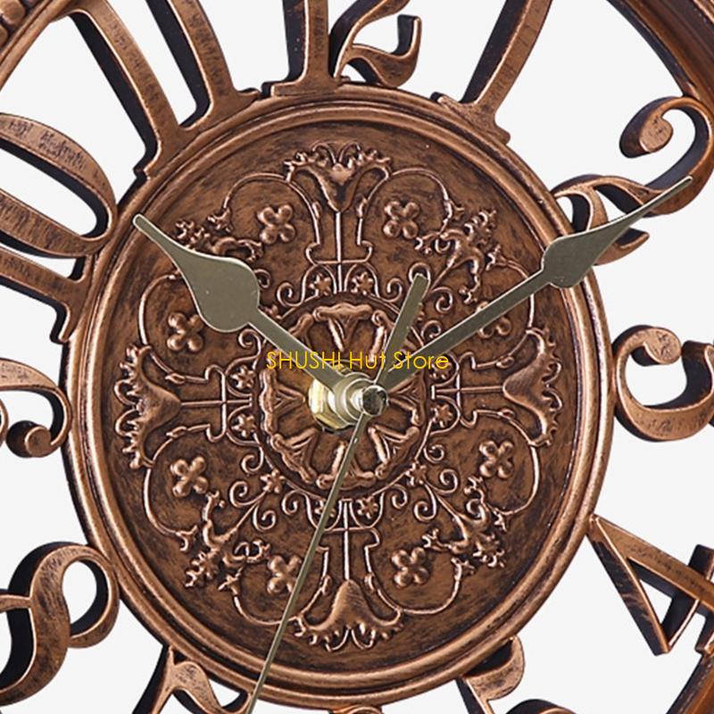 Elegant European Styles 12inch Round Wall Clock for Home Or Office Decoration D57B