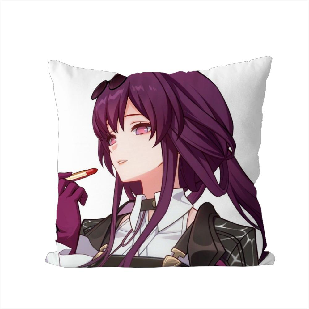 Honkai Star Rail Pillow Case For Car Sofa Decorative Home Doublesided Print Plush Square Throw Pillow Cushion Cover