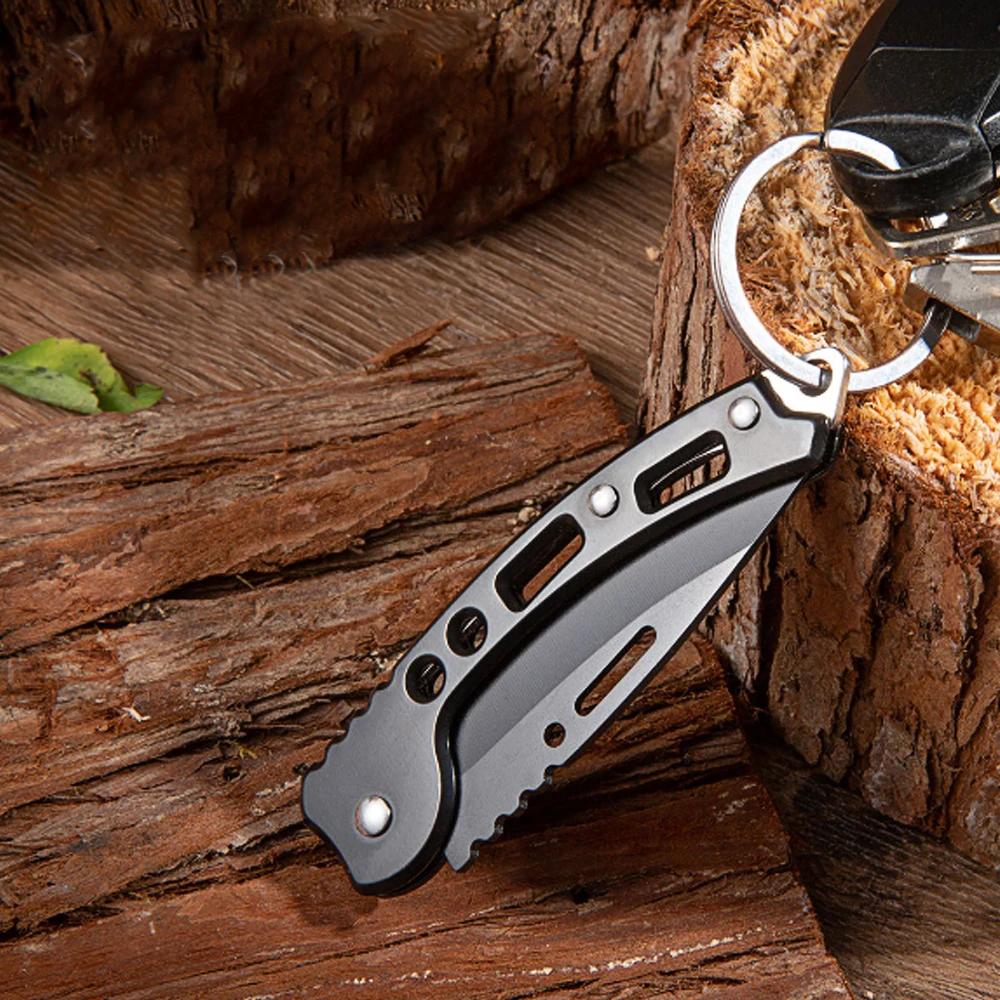 Mini Stainless Steel Folding Knife Outdoor Carrying Mirror Sharp Pocket Folding Knife EDC Outdoor Tools