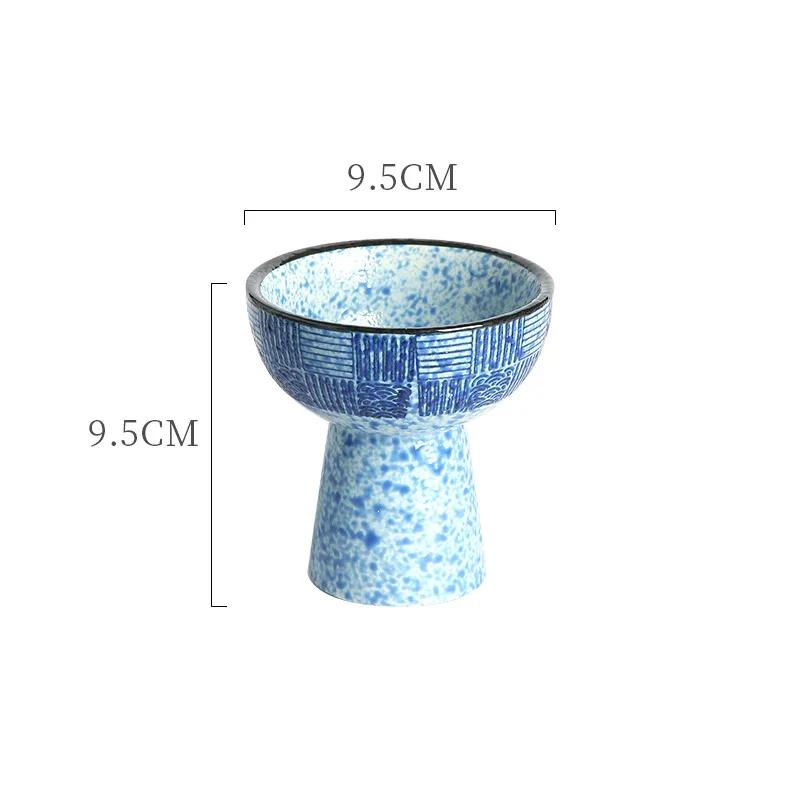 Exquisite Japanese Style Vintage Ceramic Ice Cream Cup Set for Elegant Dessert Presentation at Home or Restaurant Use