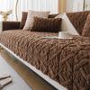 1 Stück Klassischer Jacquard Shu Velveteen Sofabezug, Couchüberwurf Passend für Sessel bis Ecksofas, Fuzziger Sofaschutz für Heim- und Bürodekor