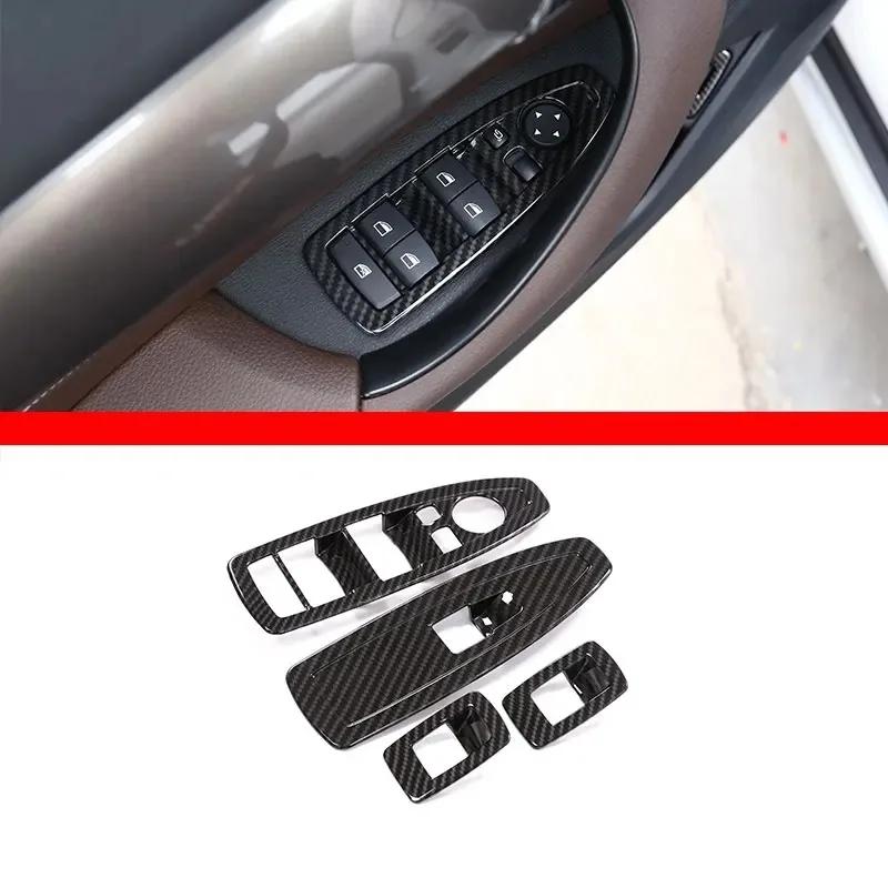 Car Styling ABS Chrome Car Window Lift Switch Frame Trim Cover Sticker Interior Car Accessories For BMW X1 F48 X2 F47 2016-