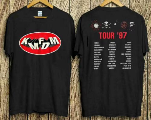 KMFDM 1997 Symbols Tour Concert T-shirt Hot Music Band T Shirt, Music T Shirt