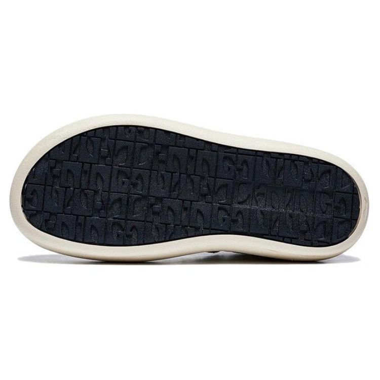 Li Ning Fabric Puff Platform Low Top Sports Casual Shoes Women sneakers Black White AZGT026-5