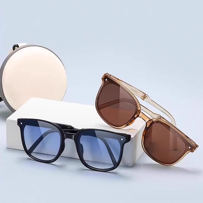 Dámské skládací polarizované sluneční brýle na řízení - Nová móda, Anti-UV, Přenosné