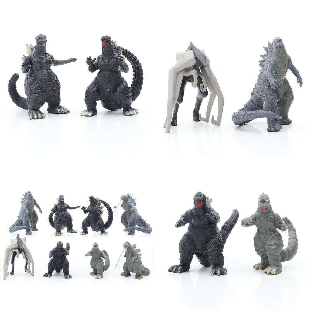 Eight Piece Godzilla Kong Kim Battle Dinosaur Pvc Action Figure Collection For Kids And Decor