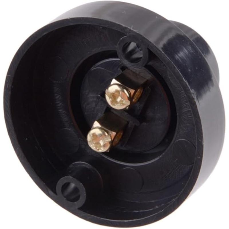 1/2/10Pcs E14 Screw Round Conversion Flat LED Lamp Holder 6A DIY Desktop Small Screw Led Lighting Head Base Socket Black