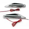 2pcs White Universal Blade Car Steering Light Led Turn Signal Fender Side Lights