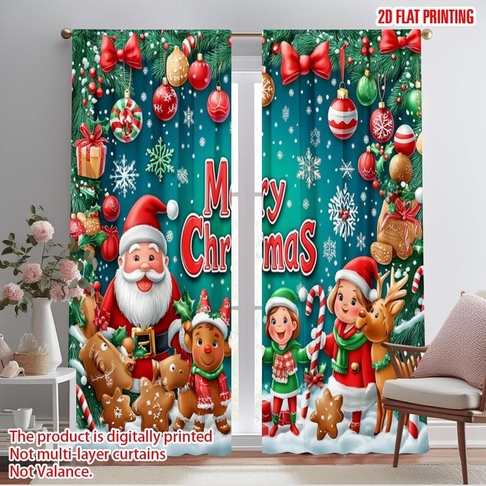 

2pcs,2D plane printing Curtains Roller Blinds stick candy Polyester Easy Install (without rod) Versatile All for Study, Living 52.50×116.00 CM 2pcs
